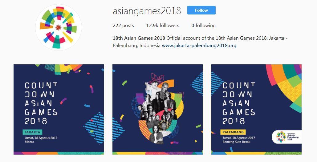 Countdown to Asian Games 2018. Copyright: Instagram/@asiangames2018