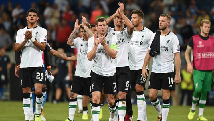 Liverpool kala menumbangkan Hoffenheim di kualifikasi Liga Champions. Copyright: INDOSPORT