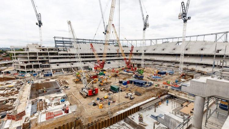 Pembangunan stadion White Hart Lane. Copyright: thesun.co.uk