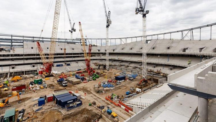 Pembangunan stadion White Hart Lane. Copyright: thesun.co.uk