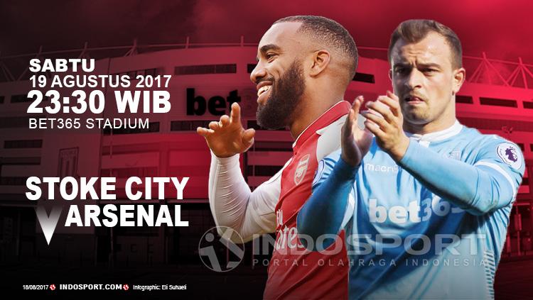 Prediksi Stoke City vs Arsenal.