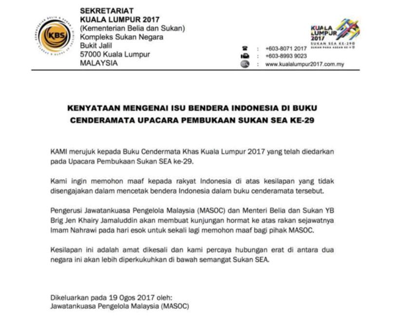 Pernyataan Sekretariat Kuala Lumpur Copyright: bharian.com