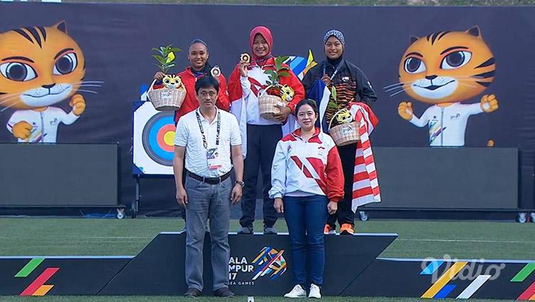 Indonesia berhasil tambah medali emas pada cabor Panahan setelah Diananda Choirunnisa menang. Copyright: Istimewa