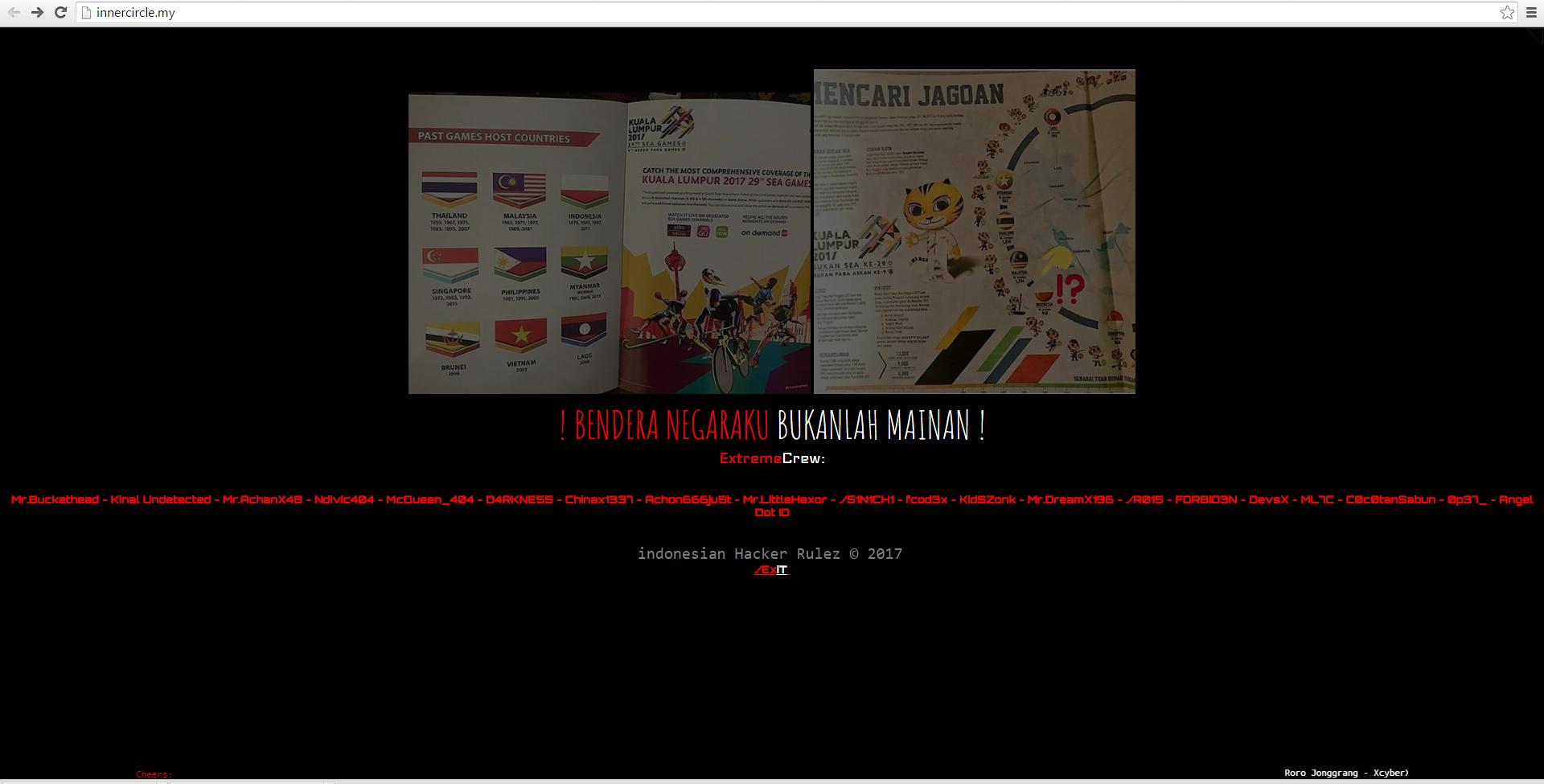 Website Malaysia diretas hackers dari Indonesia. Copyright: internet