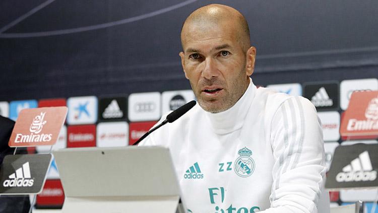 Zinedine Zidane, pelatih Real Madrid. Copyright: INDOSPORT