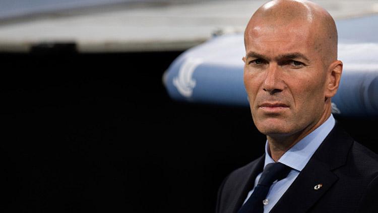 Zinedine Zidane, pelatih Real Madrid.