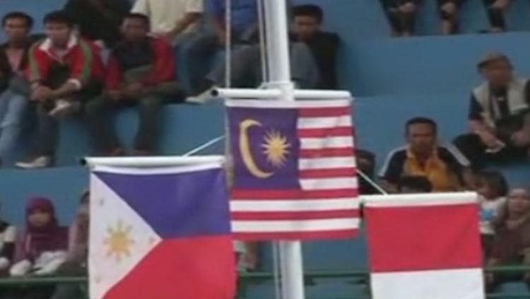 Bendera Filipina, Malaysia, dan Indonesia. Copyright: Istimewa