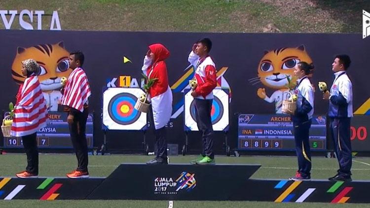 Pasangan Panahan Malaysia, Indonesia, dan Vietnam. Copyright: Twitter@BadmintonTalk