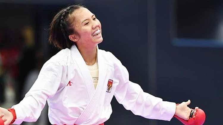 Srunita Sari Sukatendel atlet cabor Karate berhasil sumbang medali emas. Copyright: Instagram@Srunita Sari Sukatendel