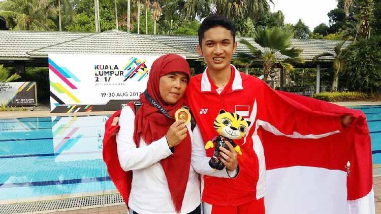 Muhammad Naufal Mahardhika meraih emas dari nomor 10m air rifle individual di SEA Games 2017. Copyright: dok. Perbakin