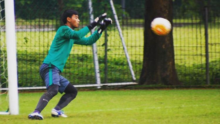 Satria Tama, penjaga gawang Timnas Indonesia. Copyright: Instagram/Satria Tama