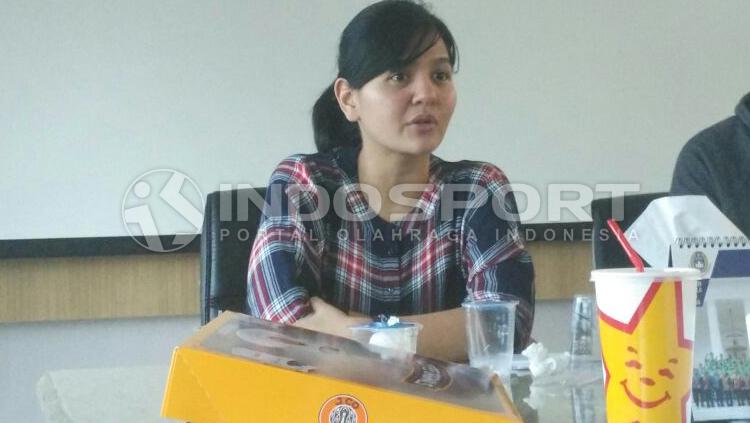 Ratu Tisha, Sekjend PSSI. Copyright: Zainal Hasan/INDOSPORT