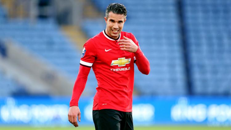 Robin van Persie saat membela Manchester United.