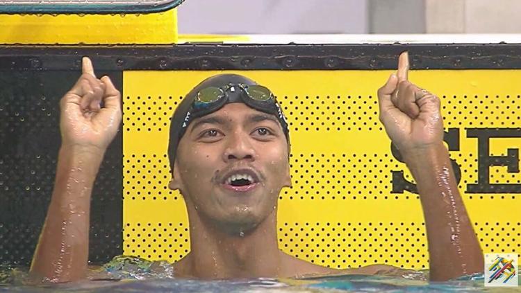 Triady Fauzi Sidiq berhasil sumbang medali emas di cabor Renang Sea Games 2017. Copyright: Istimewa