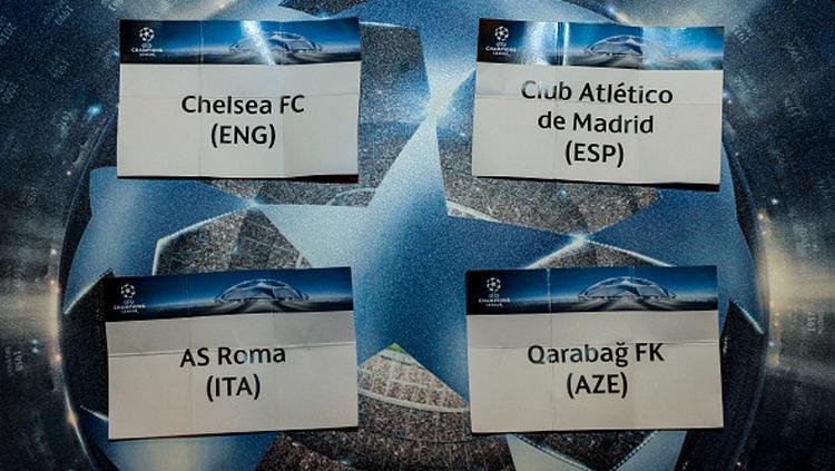 Chelsea, Atletico Madrid, AS Roma, Qarabag merupakan penghuni di Grup C Liga Champions 2017/18.