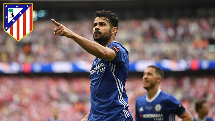 Diego Costa, striker Chelsea yang ingin kembali ke Atletico Madrid. Copyright: INDOSPORT