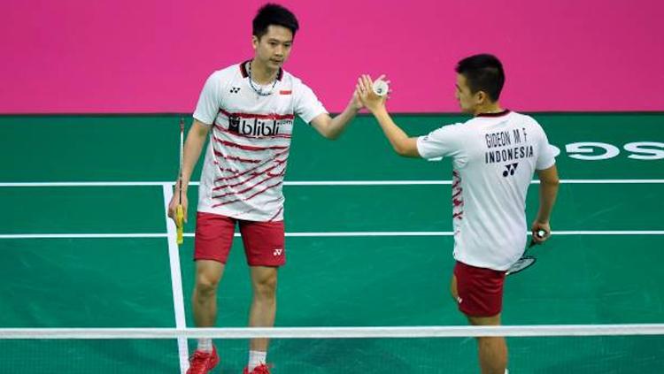 Tetap semangat, Kevin/Marcus! Copyright: @badmintonupdate