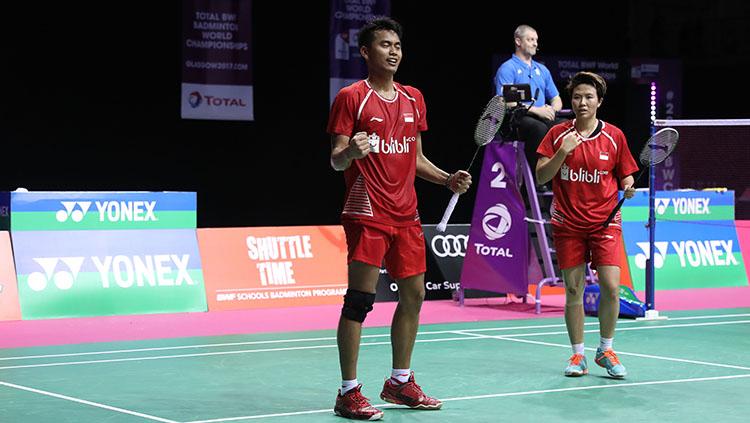 Pasangan ganda campuran Indonesia, Tontowi Ahmad/Liliyana Natsir.