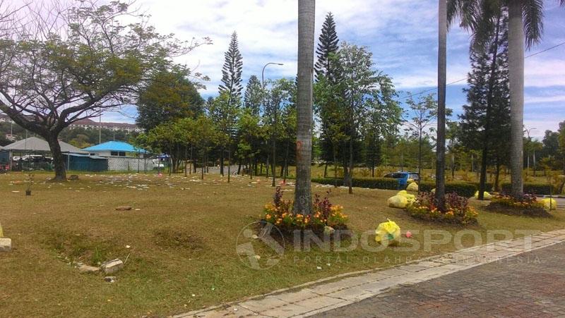 Kondisi Stadion Shah Alam. Copyright: Arum Kusuma Dewi/Indosport.com