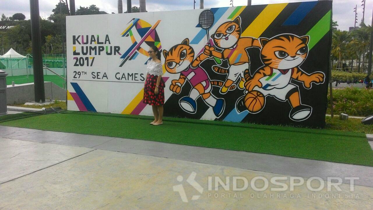 Suasana di sekitar Stadion Bukit Jalil saat ajang SEA Games 2017.