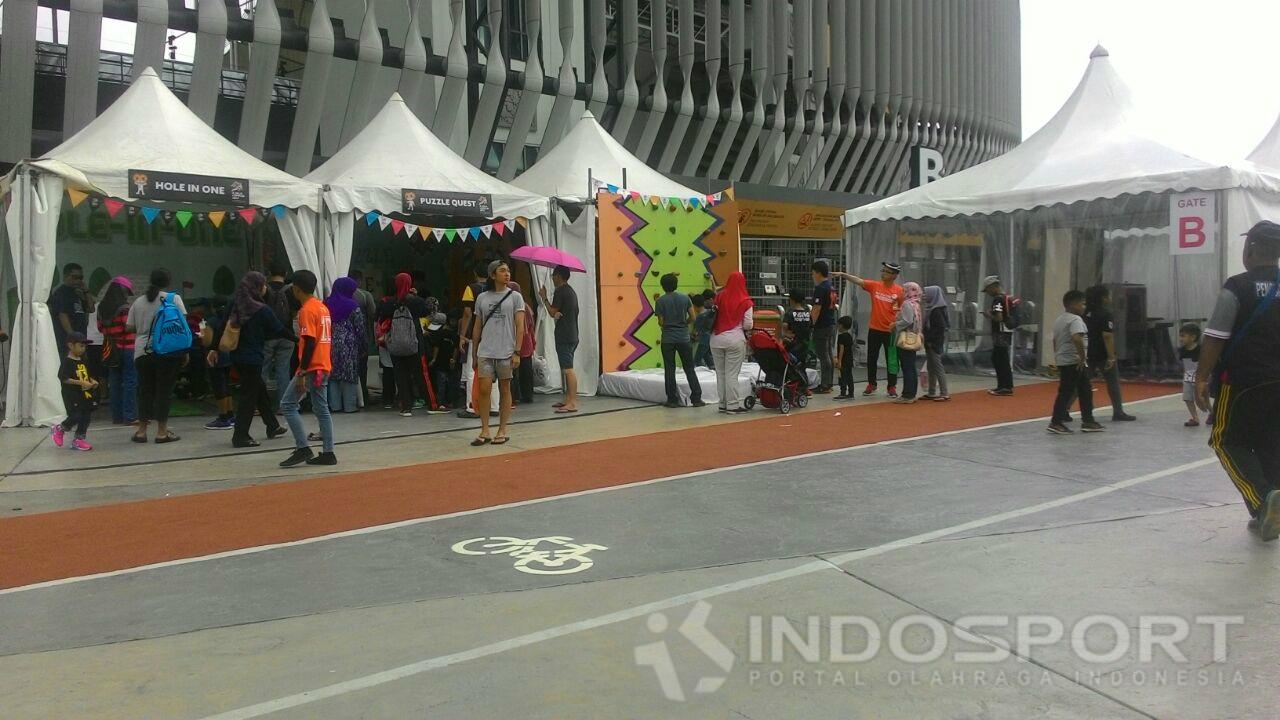 Stand Games anak-anak di Stadion Bukit Jalil, Malaysia saat SEA Games 2017.