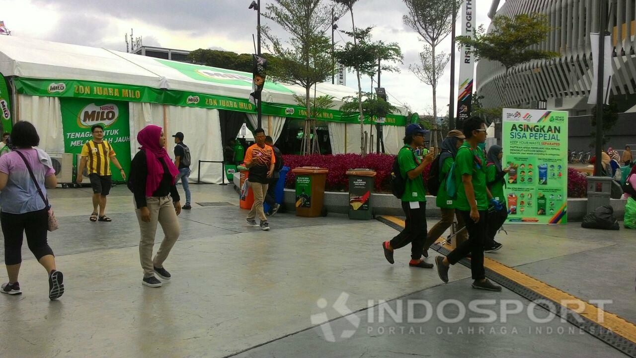 Suasana di sekitar Stadion Bukit Jalil saat ajang SEA Games 2017.