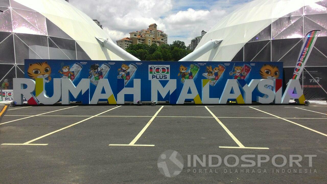 Suasana di sekitar Stadion Bukit Jalil saat ajang SEA Games 2017.