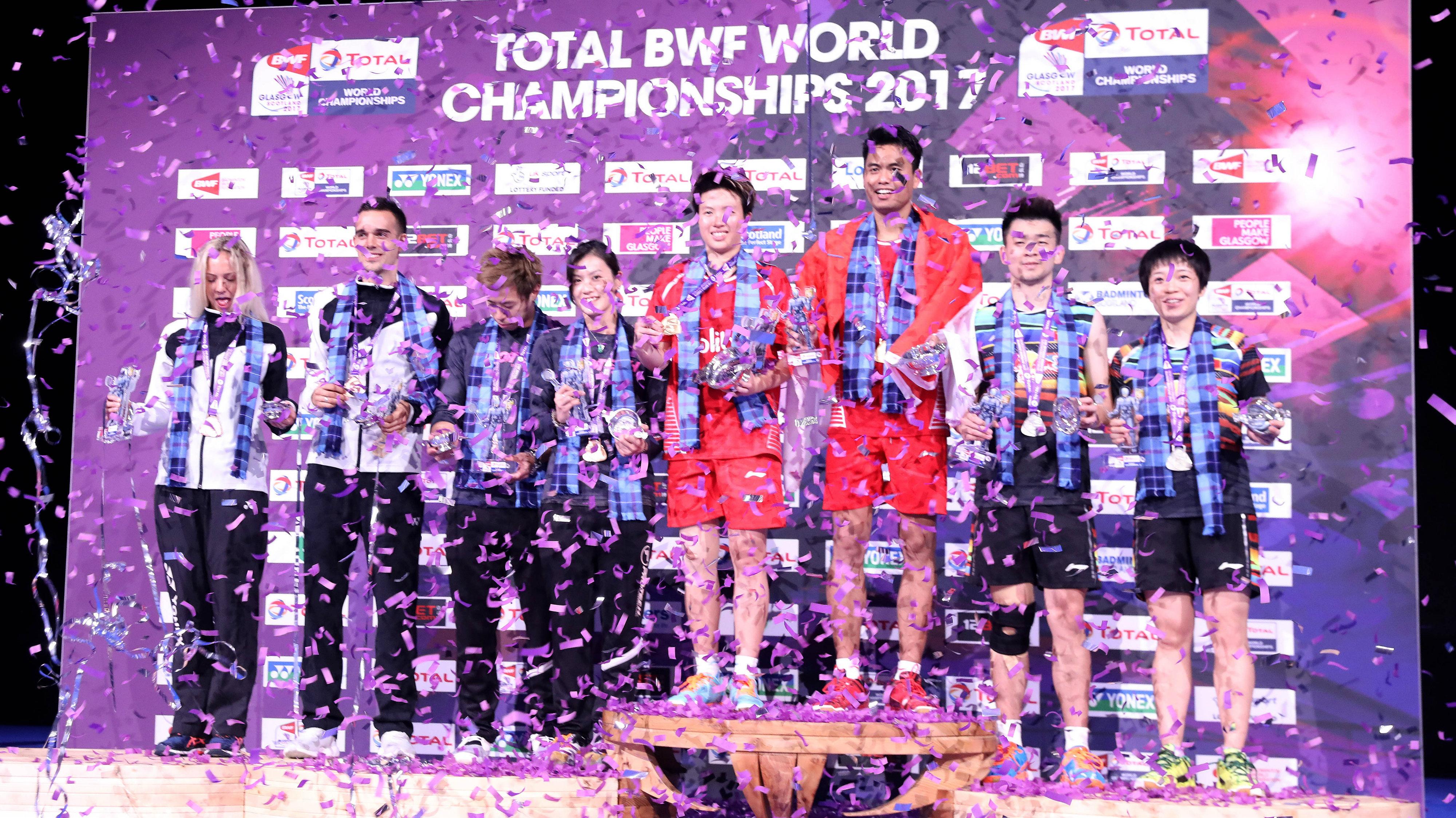 Tontowi/Liliyana berhasil menjuarai Kejuaraan Dunia Bulutangkis 2017. Copyright: Humas PBSI