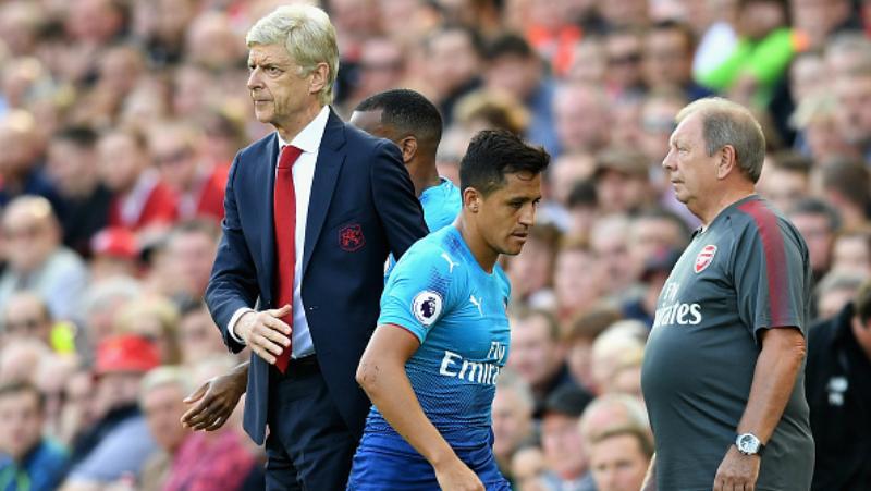 Alexis Sanchez digantikan oleh Olivier Giroud di menit 62. Copyright: INDOSPORT