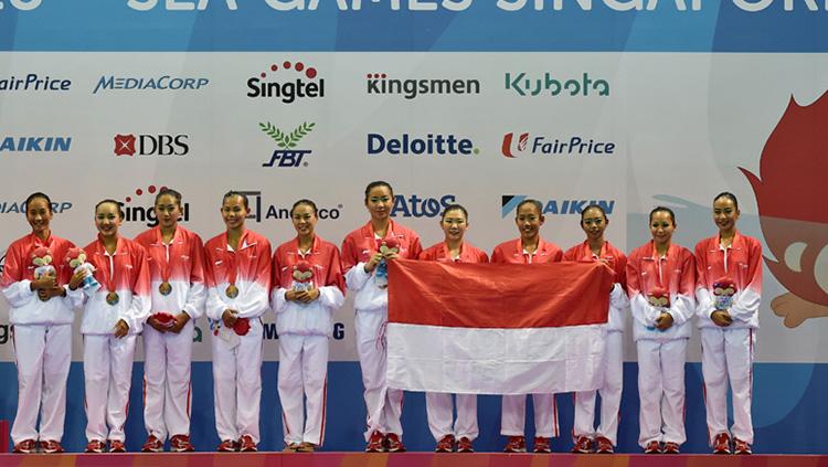 Kontingen Indonesia hanya menempati posisi lima perolehan medali SEA Games 2015 Copyright: Antara/Wahyu Putro
