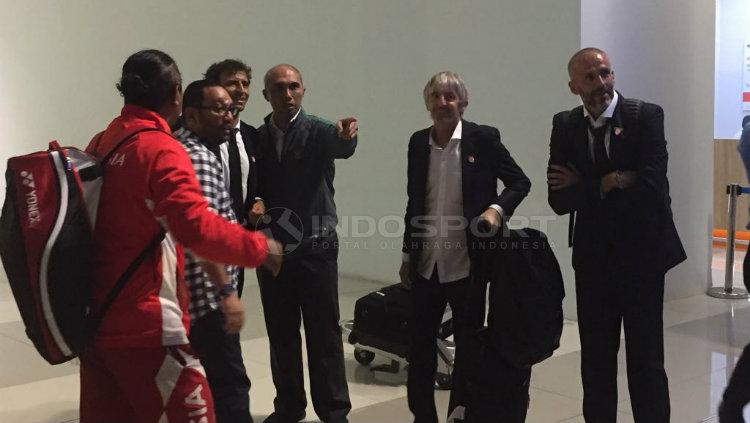 Penyambutan Timnas U-22 di Bandara Soekarno-Hatta. Copyright: Adiyaksa/Indosport