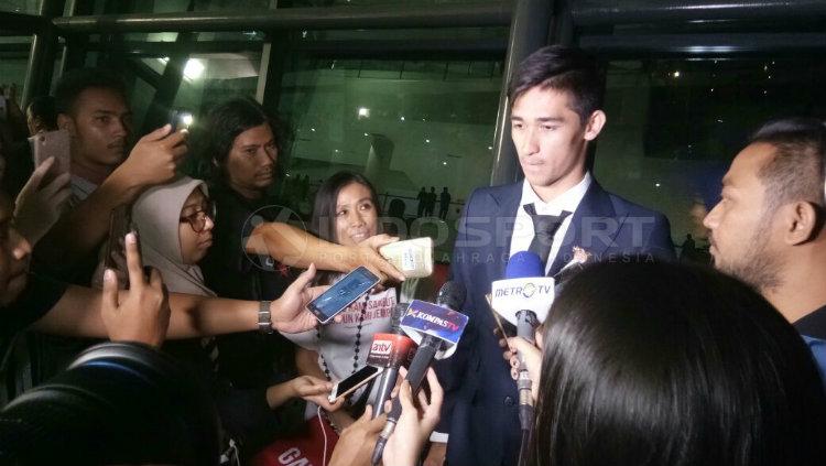 Gavin Kwan Adsit Tiba di Bandara Soekarno-Hatta Copyright: Adiyaksa/Indosport