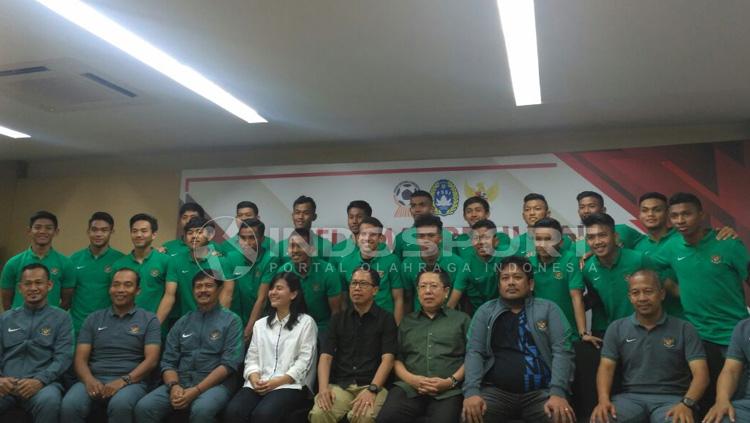 Pelepasan Timnas U-19 ke Myanmar untuk mengikuti Piala AFF. Copyright: Petrus Manus Da Yerimon/INDOSPORT