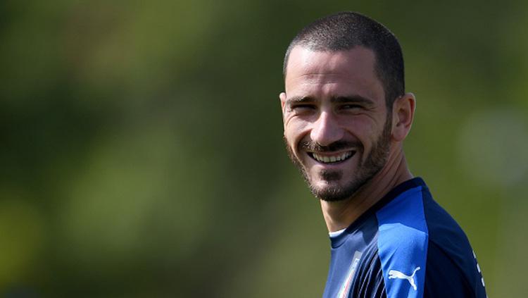 Leonardo Bonucci, bek tengah Italia. Copyright: INDOSPORT