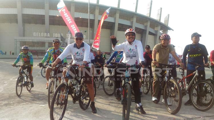 Pelepasan Gowes Pesona Nusantara (GPN). Copyright: Zainal Hasan/INDOSPORT