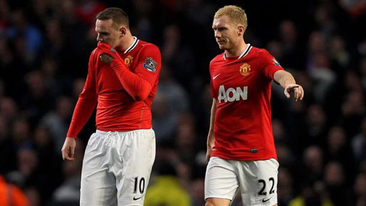Wayne Rooney dan Paul Scholes.