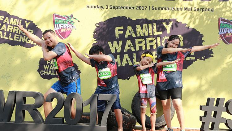 Peserta SGWR 2017 kategori Family Warrior Challenge.