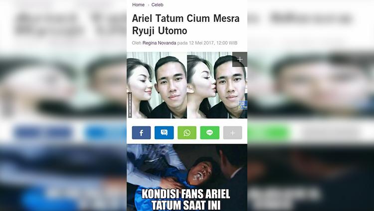 Meme Ariel Tatum. Copyright: Istimewa