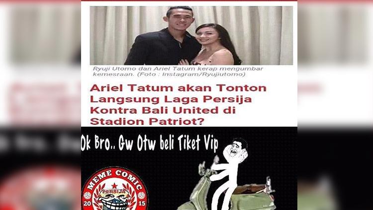 Meme Ariel Tatum. Copyright: Istimewa