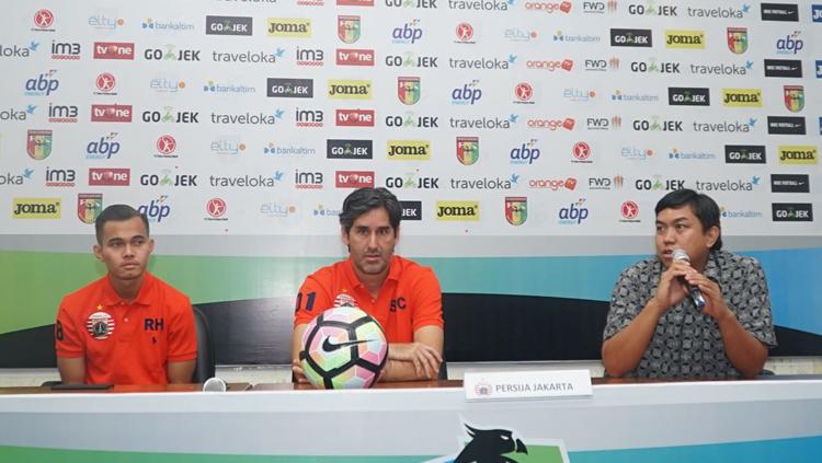 Rezaldi Hehanusa dan Stefano Cugurra Teco. Copyright: Tim Media Persija