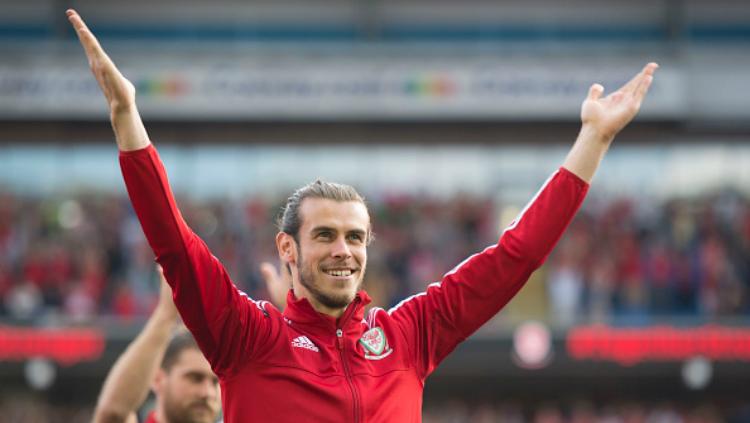 Gareth Bale saat memperkuat Timnas Wales. - INDOSPORT