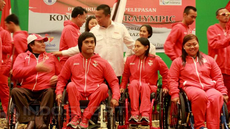 Pelepasan kontingen ASEAN Paragames 2017 bersama Menpora Imam Nahrawi. Copyright: Ghozi El Fitra/INDOSPORT