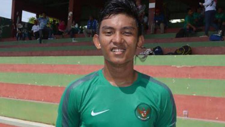 Rafli Mursalim, pencetak gol ke-8 Timnas saat mengalahkan Filipina. Copyright: @Agiramadhani