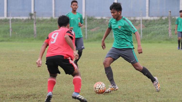 Rafli Mursalim, pencetak gol ke-8 Timnas saat mengalahkan Filipina. Copyright: ligasantri.com