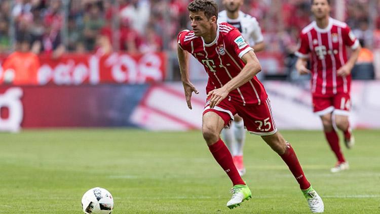 Thomas Muller, striker Bayern Munchen. Copyright: getty images