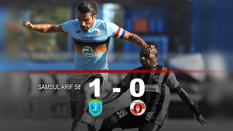 Hasil pertandingan Persela Lamongan vs Perseru Serui. Copyright: INDOSPORT/Istimewa