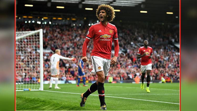 Marouane Fellaini disebut Jose Mourinho sebagai pemain paling penting untuk Man United. Copyright: INDOSPORT