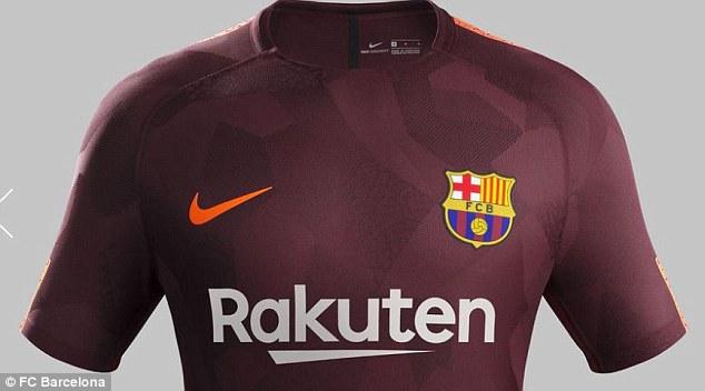 Seragam Barcelona terbaru keluaran Nike Copyright: Dailymail.co.uk