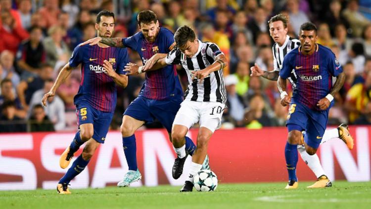 Barcelona vs Juventus. Copyright: INDOSPORT