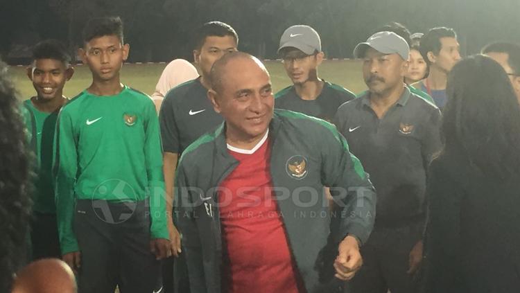 Edy Rahmayadi saat pelepasan pemain. Kali ini ia memprediksi Timnas Indonesia akan menang telak atas Brunei Darussalam di Piala AFF 2022.